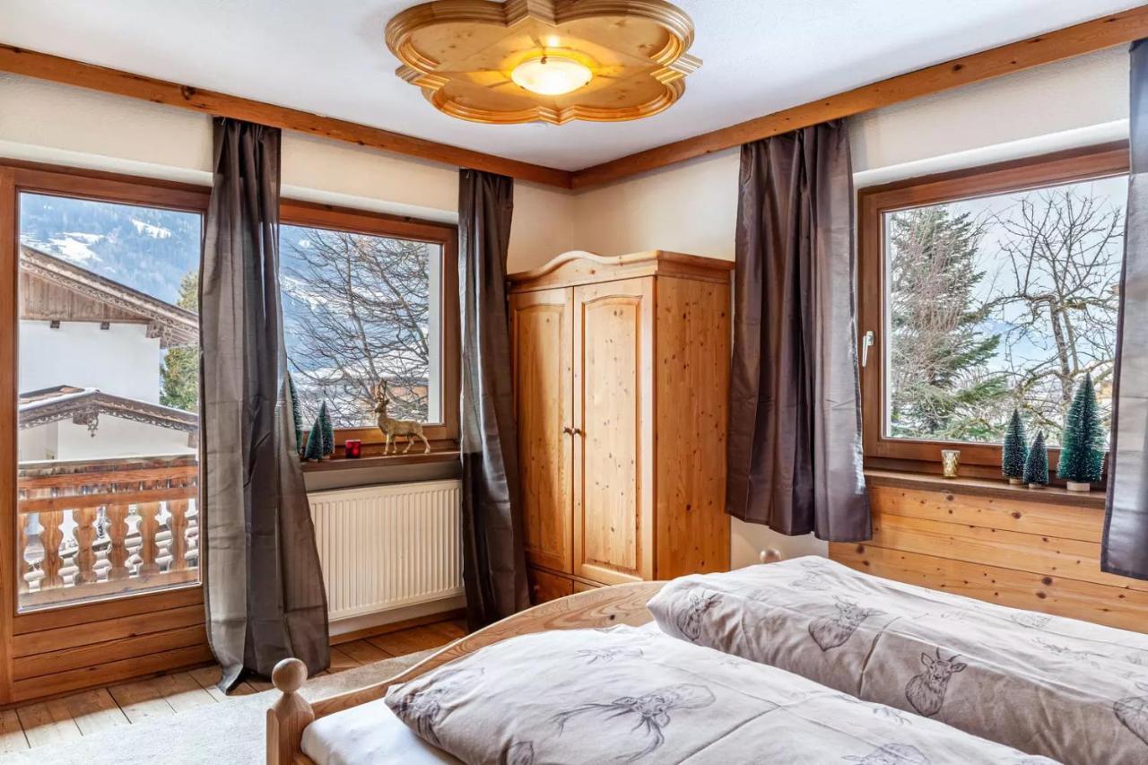 Ferienwohnung Platzhirsch Panorama View Balkon, Gartensauna, Garten, Grillplatz Stumm Exterior foto